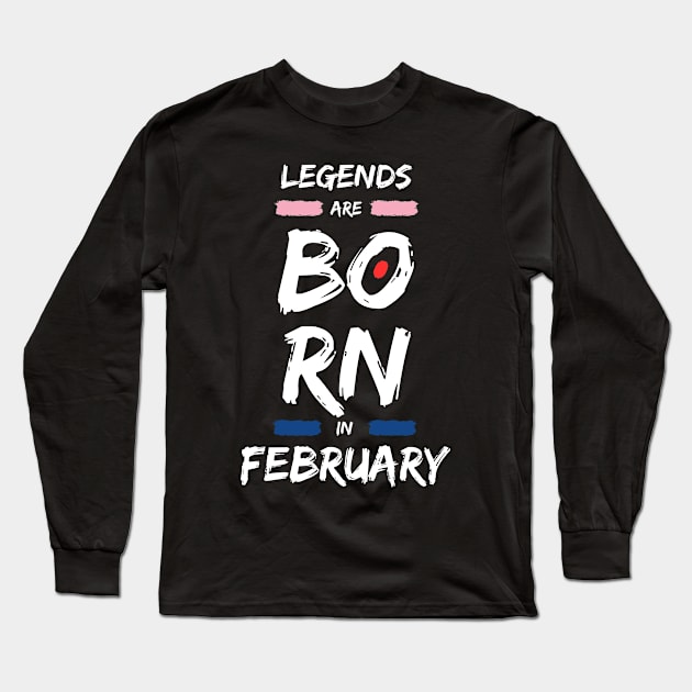 February 29 When Legends Are Born Man Women Child 2024 Long Sleeve T-Shirt by WILLER